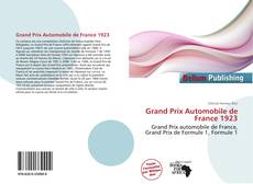 Portada del libro de Grand Prix Automobile de France 1923