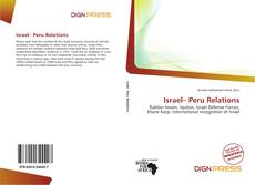 Bookcover of Israel– Peru Relations