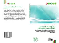 Buchcover von James Brown (New Brunswick politician)