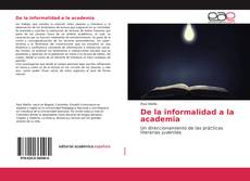 Copertina di De la informalidad a la academia