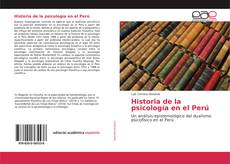 Обложка Historia de la psicología en el Perú