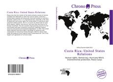 Buchcover von Costa Rica–United States Relations