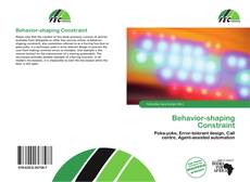 Behavior-shaping Constraint的封面