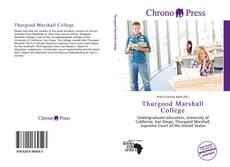 Buchcover von Thurgood Marshall College