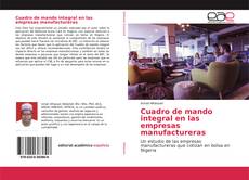 Couverture de Cuadro de mando integral en las empresas manufactureras