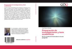 Couverture de Preparación de investigaciones y tesis académicas