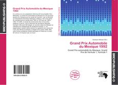 Grand Prix Automobile du Mexique 1992 kitap kapağı