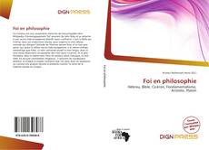 Couverture de Foi en philosophie