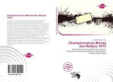 Bookcover of Championnat du Monde des Rallyes 1975