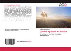 Copertina di Crédito agrícola en México