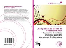 Capa do livro de Championnat du Monde de Supersport 2007 