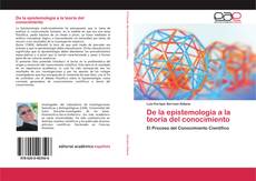 Capa do livro de De la epistemología a la teoría del conocimiento 