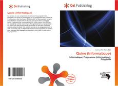 Portada del libro de Quine (Informatique)