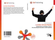 Portada del libro de London Greek Radio