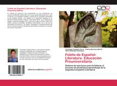 Folleto de Español-Literatura. Educación Preuniversitaria的封面