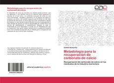 Couverture de Metodología para la recuperación de carbonato de calcio