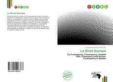 Le Droit Humain的封面