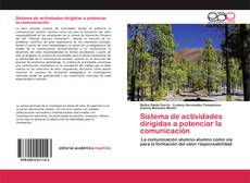 Buchcover von Sistema de actividades dirigidas a potenciar la comunicación