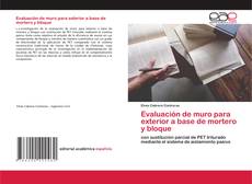 Copertina di Evaluación de muro para exterior a base de mortero y bloque