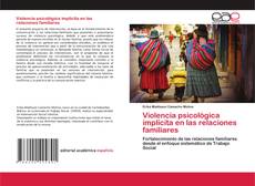 Buchcover von Violencia psicológica implícita en las relaciones familiares