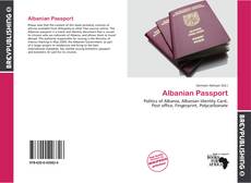 Albanian Passport kitap kapağı