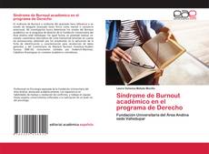 Copertina di Síndrome de Burnout académico en el programa de Derecho