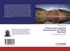 Study of the Leaching Characteristics of Tailing Materials的封面