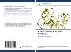 Bookcover of Charaktersache. Eine neue Erfahrung
