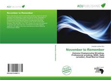 Couverture de November to Remember