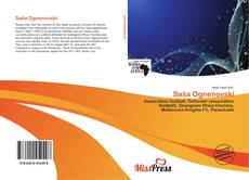 Bookcover of Saša Ognenovski