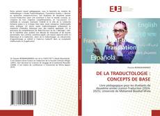 Couverture de DE LA TRADUCTOLOGIE : CONCEPTS DE BASE