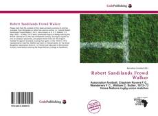 Capa do livro de Robert Sandilands Frowd Walker 