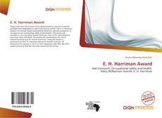 Bookcover of E. H. Harriman Award