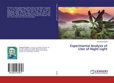 Experimental Analysis of Liter of Night Light kitap kapağı