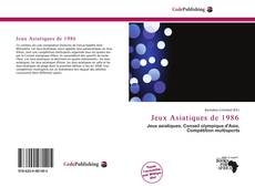 Capa do livro de Jeux Asiatiques de 1986 