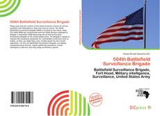 Portada del libro de 504th Battlefield Surveillance Brigade