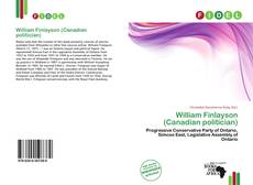 Copertina di William Finlayson (Canadian politician)