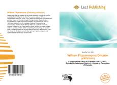 Capa do livro de William Fitzsimmons (Ontario politician) 