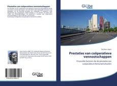 Bookcover of Prestaties van coöperatieve vennootschappen