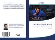 Bookcover of Effect van kritisch denken