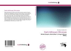 Capa do livro de 2nd (African) Division 