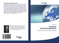 Capa do livro de Europese partnerschapssector 