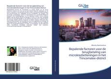 Bookcover of Bepalende factoren voor de terugbetaling van microkredietleningen in het Trincomalee-district