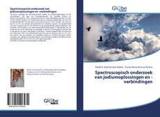 Buchcover von Spectroscopisch onderzoek van jodiumoplossingen en -verbindingen