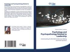 Buchcover von Psychology and Psychopathology Related to Leadership