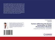 Buchcover von Factors Affecting the Power Generation of Solar Photovoltaic Modules