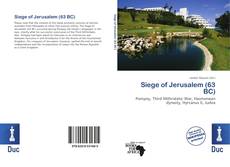 Bookcover of Siege of Jerusalem (63 BC)