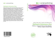 Bookcover of Mallojula Koteswara Rao
