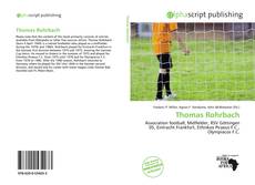 Bookcover of Thomas Rohrbach