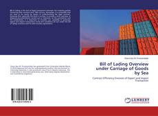 Copertina di Bill of Lading Overview under Carriage of Goods by Sea